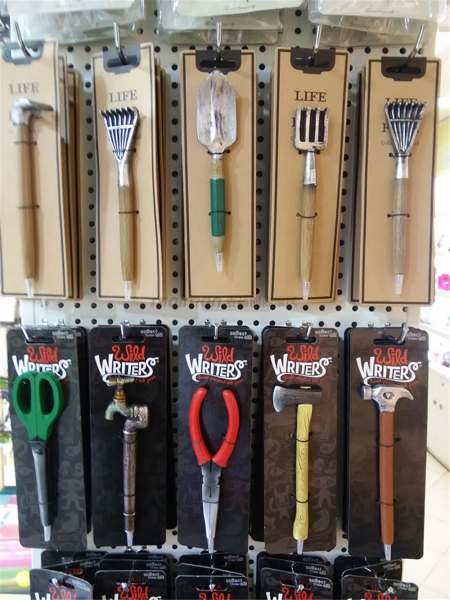 Hand Painted Garden DIY Tools Shaped Ballpoint Gel Pens Novelty Stationery Gift