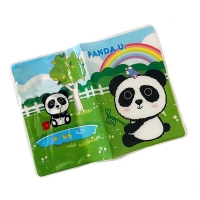 Giant Panda Cute Passport Cover Travel ID Holder Wallet Case