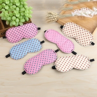 Red Dots Patterned Sleep Masks Lightweight Eyeshade Comfortable Travel Eye Masks