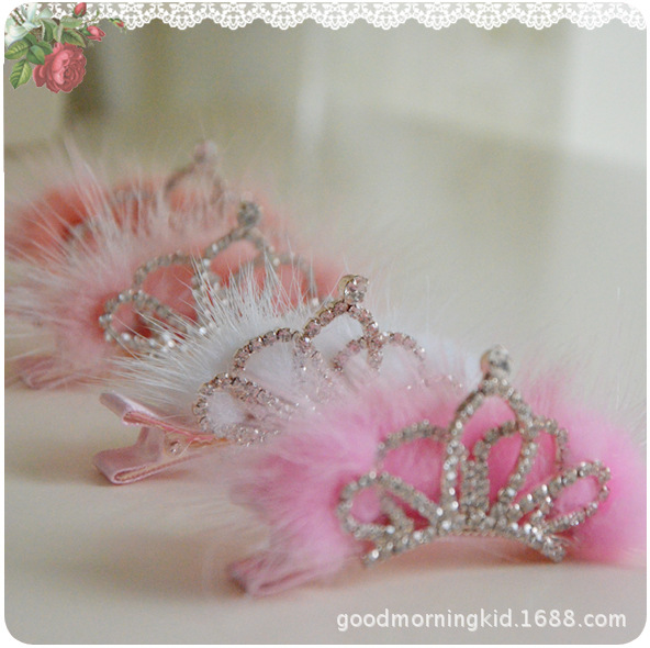 Bling Bling Diamante Princess Tiara Hair Clip