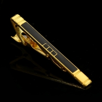 T4-2-007 Mens Metal Silver Gold Tie Clip