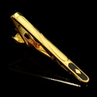 T4-2-006 Mens Metal Silver Gold Tie Clip