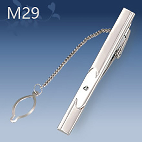 M29 Mens Metal Silver Gold Tie Clip