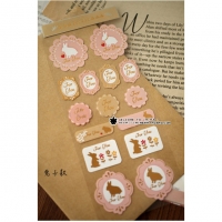 Rabbit Gift Tag Stickers