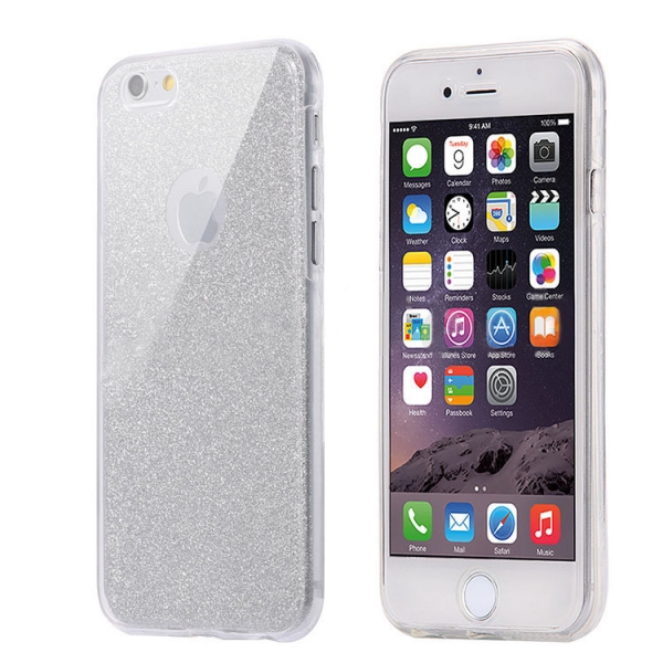 Glitter Silver With Glitter iPhone 7 Plus 8 Plus Phone Case