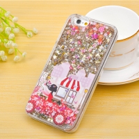 Glitter Liquid - Girl A Gold iPhone 6 Plus 6S Plus Phone Case