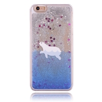 Glitter Liquid - Polar Bear iPhone 10 iPhone X Phone Case