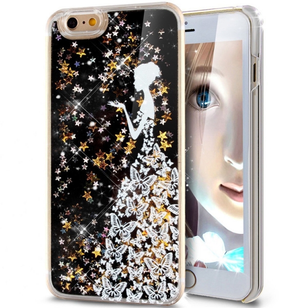 Glitter Liquid - Girl D iPhone 6 Plus 6S Plus Phone Case