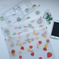 Summer Fruits Fashion A4 Plastic Document Wallets File Folders With Zipper