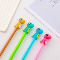 4pk Cute Dinosaurs Novelty Ballpoint Gel Pens Funky School Supply Party Gift Bag Fillers