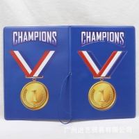 Champions Medal Passport Cover Travel ID Holder Wallet Case With Elastic Band