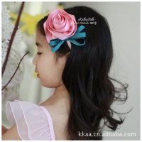 Bright Fabric Carnation Flower Hair Clip