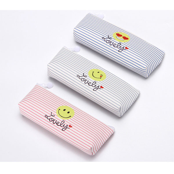 Cute Emoji Pencil Cases Cosmetics Make Up Bags Pen Pouches
