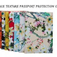 Luxury Garden Flowers Cute Floral PU Leather Passport Cover Travel ID Wallet