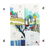 Coloured Forest Trees Countryside Village Cute B5 Size Large Notebooks Notepads