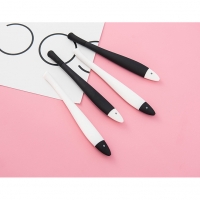 Black White Fish Shape Novelty Ballpoint Gel Pens