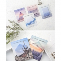 Beautiful Landscape Cute Sticky Notes Novelty Geometry Shape Sticky Note Pad