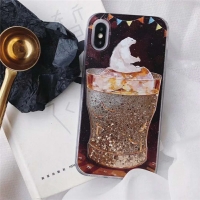 Glitter Liquid - Bear A iPhone 6 Plus 6S Plus Phone Case