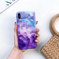 Marble Effect Light Purple iPhone XS MAX Phone Case
