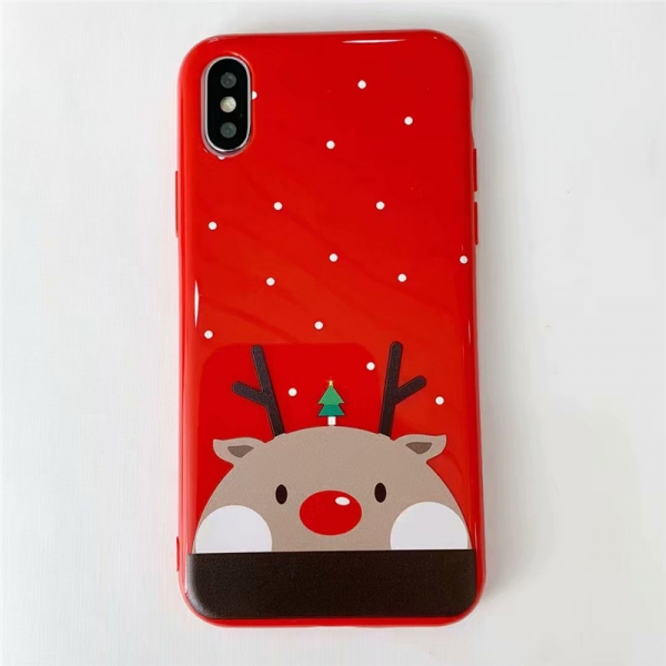 Xmas Reindeer iPhone 7 Plus 8 Plus Phone Case