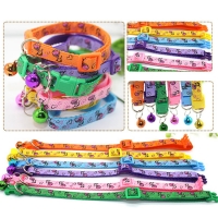 Pretty Little Girl Adjustable Kitten Cat Collar With Bell And Snap Buckle