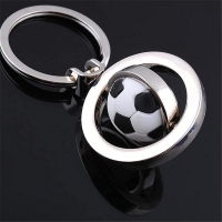 3D Sports Rotating Football Golf Keychains Keyring Key Chain Ring Key Gift