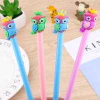 4-12pc Cute Owls Wild Birds Ballpoint Gel Pens Funky Kids Party Gift Bag Fillers