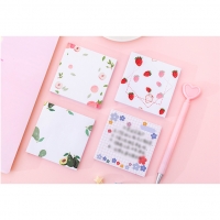 80-sheet Strawberry Avocado Peach Fruits Flowers Cute Sticky Notes Memo Pads