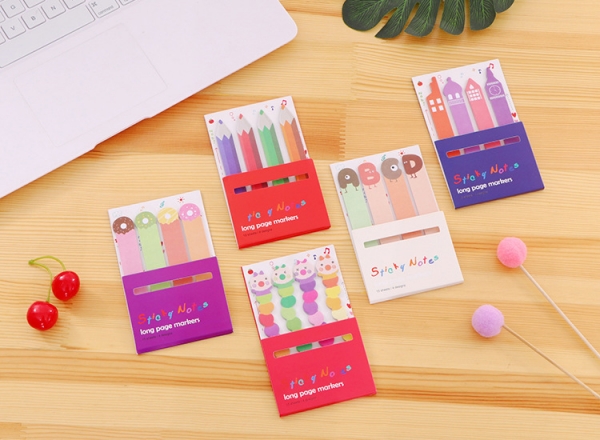 Cute Animals Cat Penguin Giraffe Mini Sticky Notes Memo Index Tab Page Markers