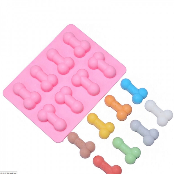 8 Funky Willy Penis Dick Silicone Mould Chocolate Fondant Jelly Ice Cube Mold