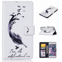 Elegant Bird Feather iPhone 5 5S Phone Case With Card Pockets