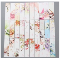 30pc Country Flowers Floral Paper Bookmarks For Books Book Markers Readers Gift