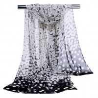 Dots Patterned Fashion Ladies Scarves Chiffon Scarf Womens Shawls