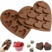 Love Hearts Silicone Mould Chocolate Fondant Jelly Ice Cube Mold