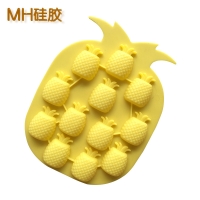 Pineapples Summer Fruits Silicone Mould Chocolate Fondant Jelly Ice Cube Mold