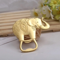 Large Gold Elephant Animals Metal Bottle Opener Novelty Party Favor Xmas Gift