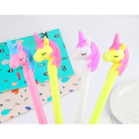 Pink White Unicorn Ballpoint Gel Pens Cute Kids Party Gift Bag Fillers