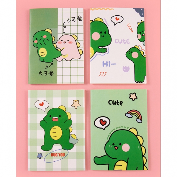 4pk Baby Dinosaurs Cute Mini Notebooks Small Notepads Notes Pad Pocket Memo Pads
