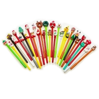 Christmas Ballpoint Gel Pens Cute Funky Kids Party Gift Bag Fillers