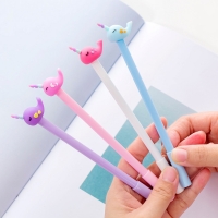 4-12pc Unicorn Whale Ballpoint Gel Pens Cute Funky Kids Party Gift Bag Fillers
