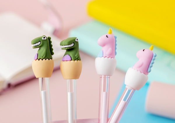 4-12pc Dinosaur Unicorn Animals Ballpoint Gel Pens Kids Party Gift Bag Fillers