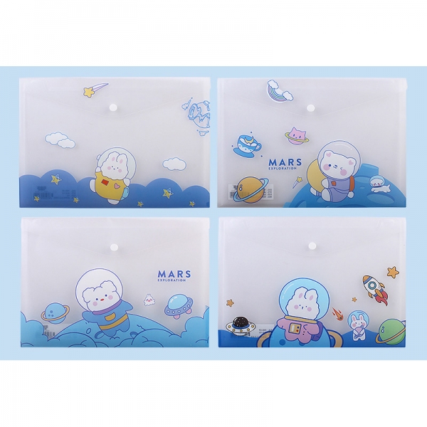 Cute Animals Fashion A4 Plastic Document Wallets File Folders