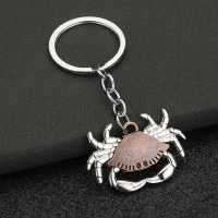 Crab 3D Fashion Animals Keyrings Novelty Metal Key Rings