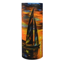 Sunset and Boat Multifunctional Face Masks