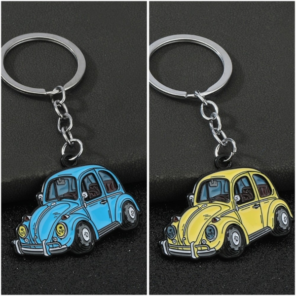 Retro Car Fashion Vintage Style Novelty Metal Keyrings  Key Rings Gift