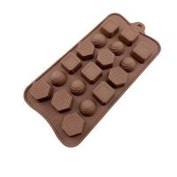 Square Half Balls Hexagon Silicone Mould Chocolate Fondant Jelly Ice Cube Mold